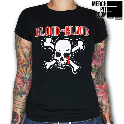 Blood For Blood - Classic Skull - Girl Shirt